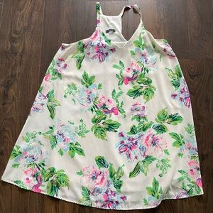 Flowered Mini Dress - Size L